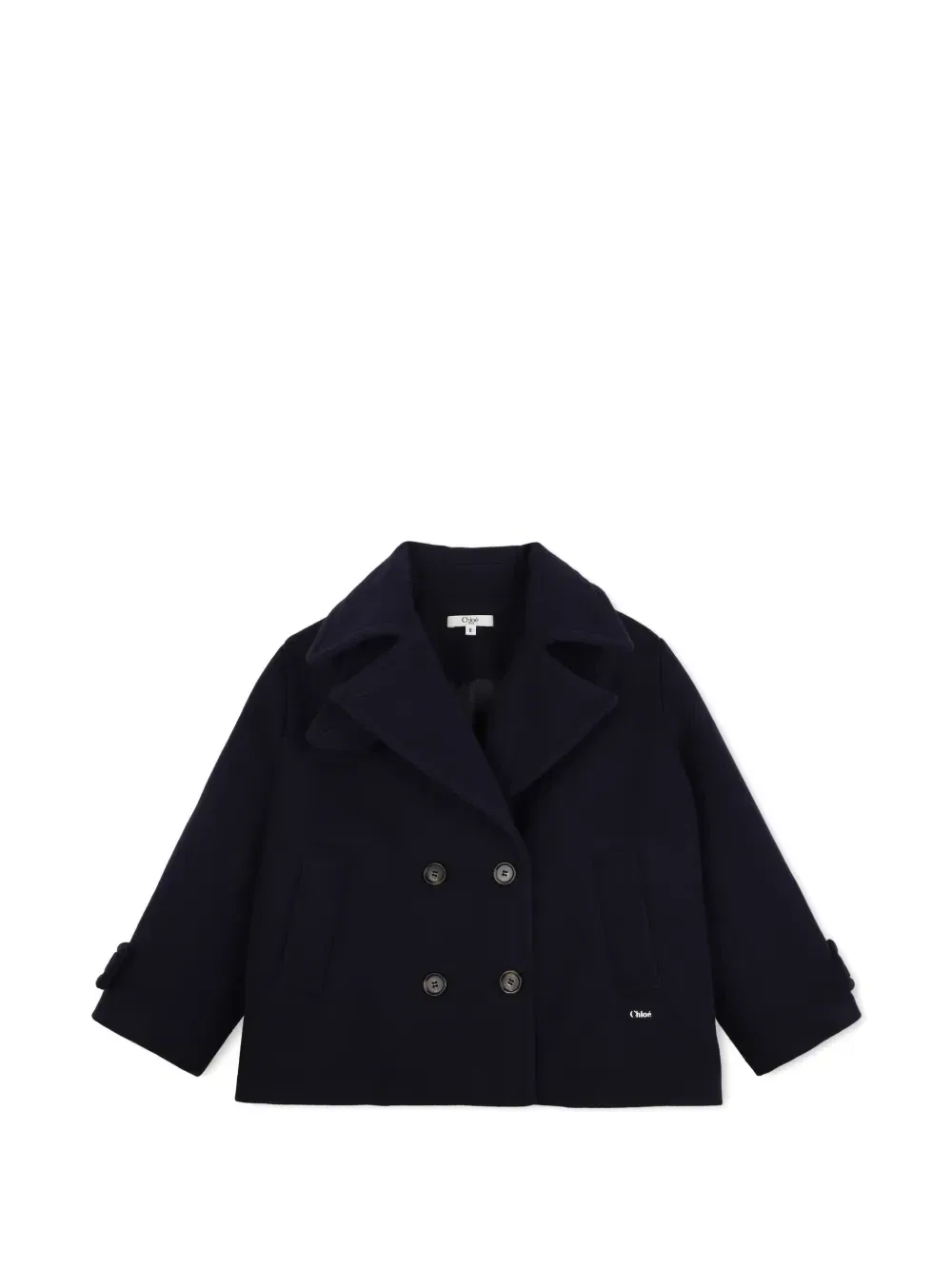 Двубортный бушлат Chloé Kids, синий