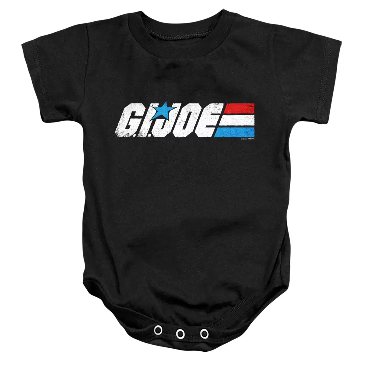 Детское боди с коротким рукавом G.I. Joe Distressed Logo, Black