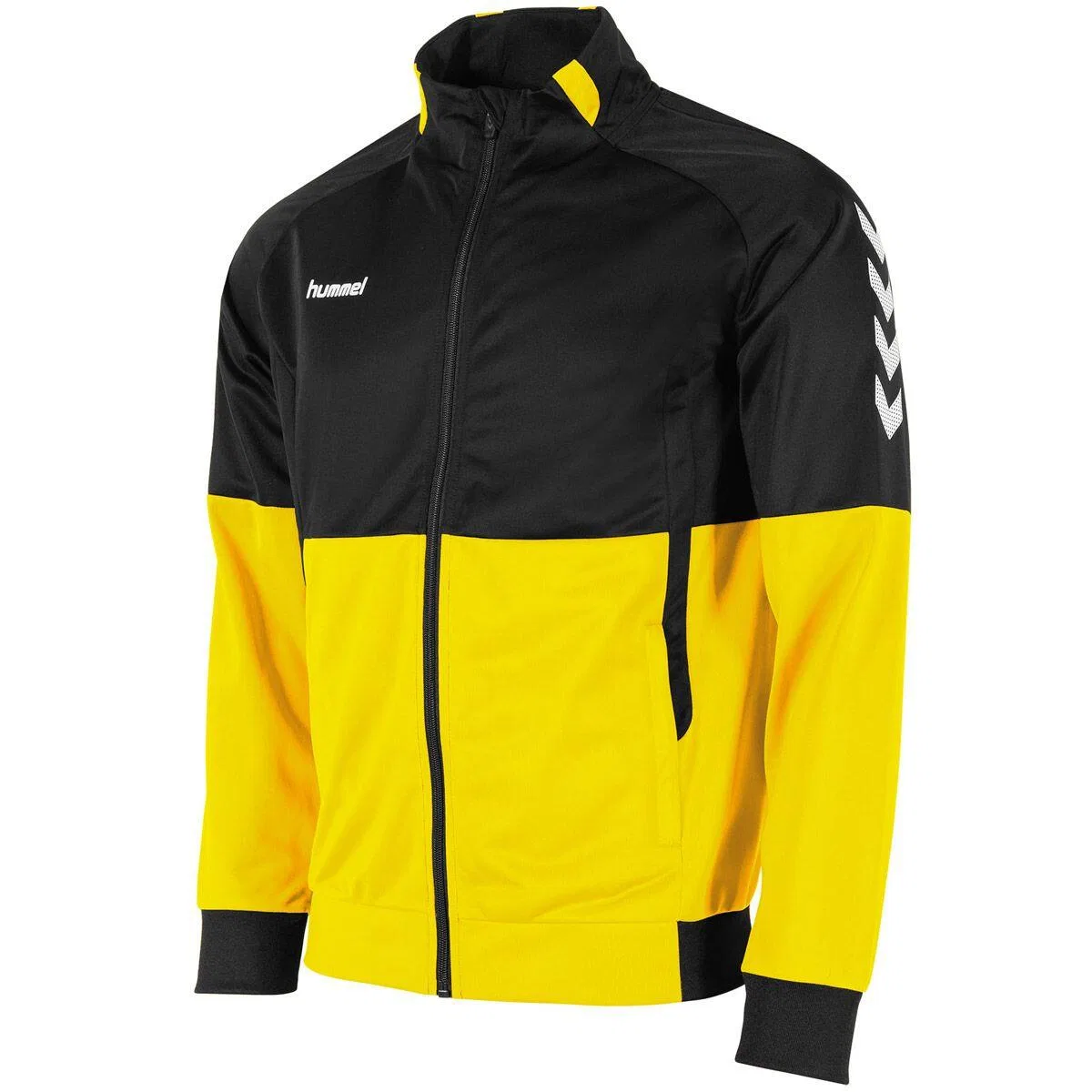 Детская тренировочная куртка Farbblock Hummel, Yellow Black
