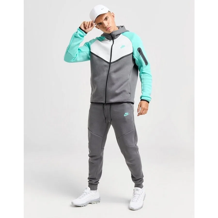 Мужской свитшот-худи с капюшоном Tech Fleece FZ Windrunner Hoodie Nike, Антрацитовый — фото 3