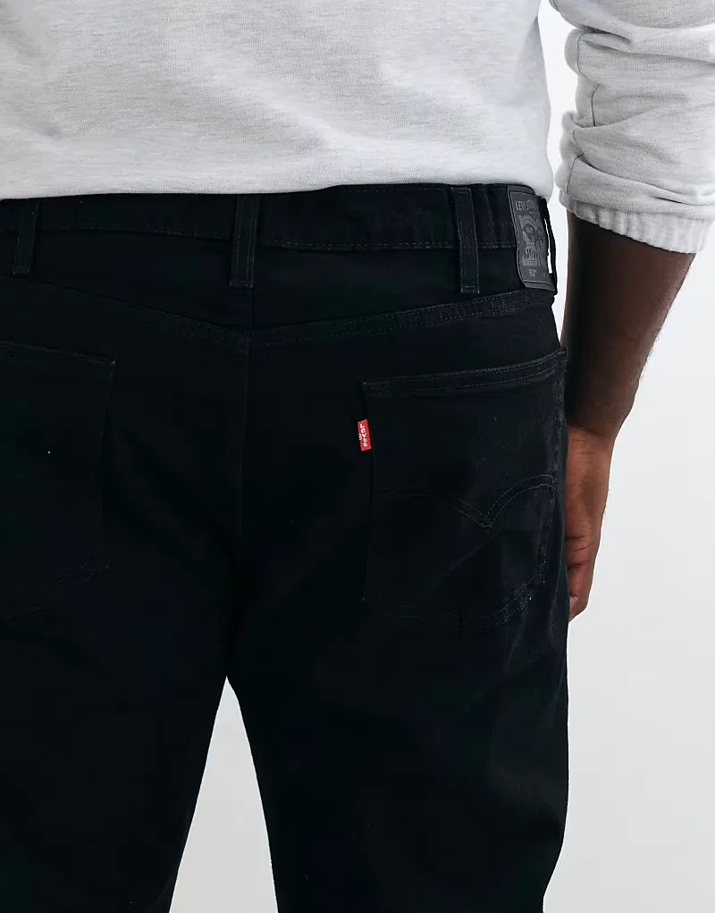Джинсы Levi's Big & Tall 502 зауженные, черный — фото 4