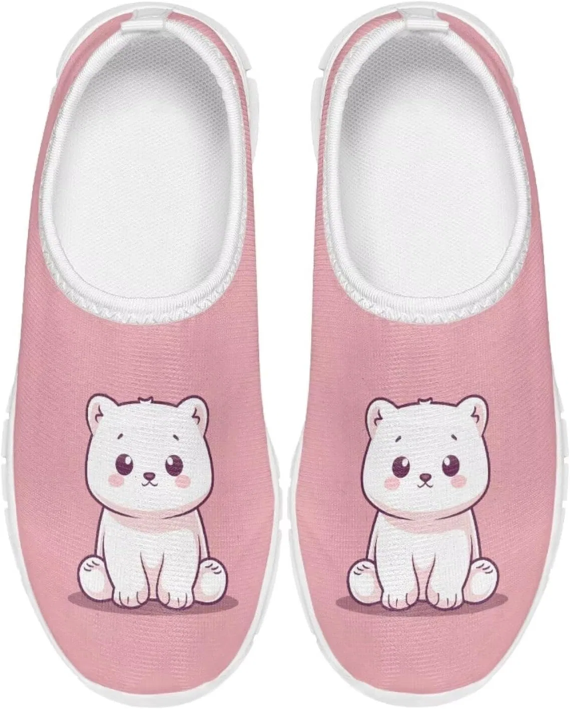 Детские туфли-лоферы для девочек Gorweirop, Pink Bear