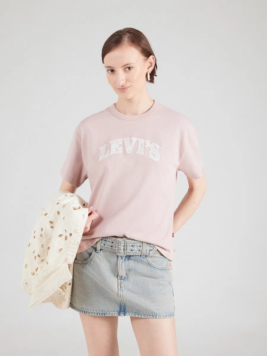 Футболка LEVI'S VINTAGE розового цвета — фото 2