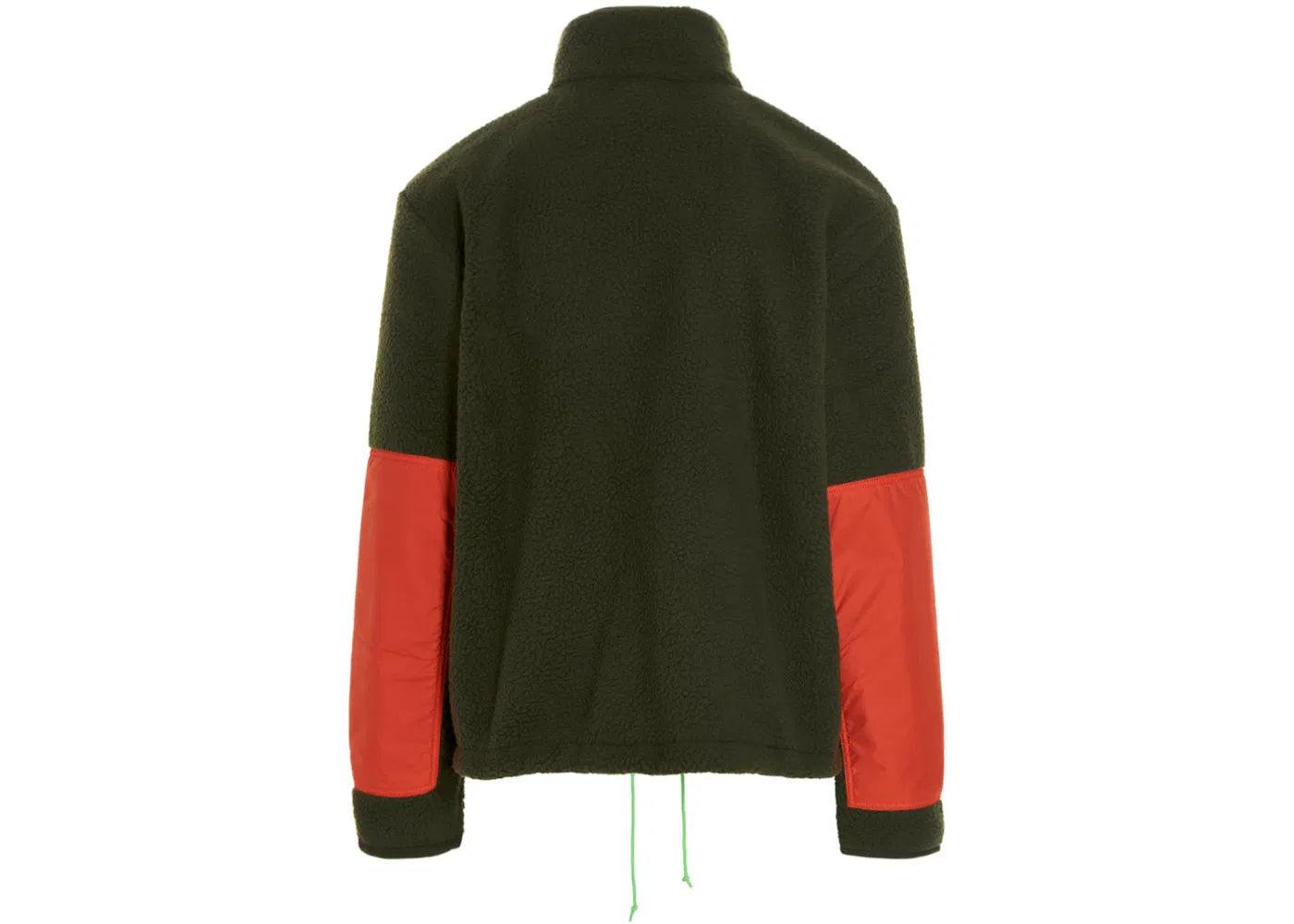 Мужская куртка флисовая с принтом Nike Sportswear Essential Sherpa Full Zip Jacket, Rough Green/Orange/Green Strike — фото 2