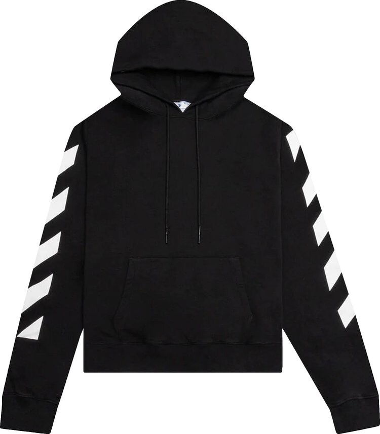 

Худи Off-White Diag Arrow Slim Hoodie 'Black/White', черный