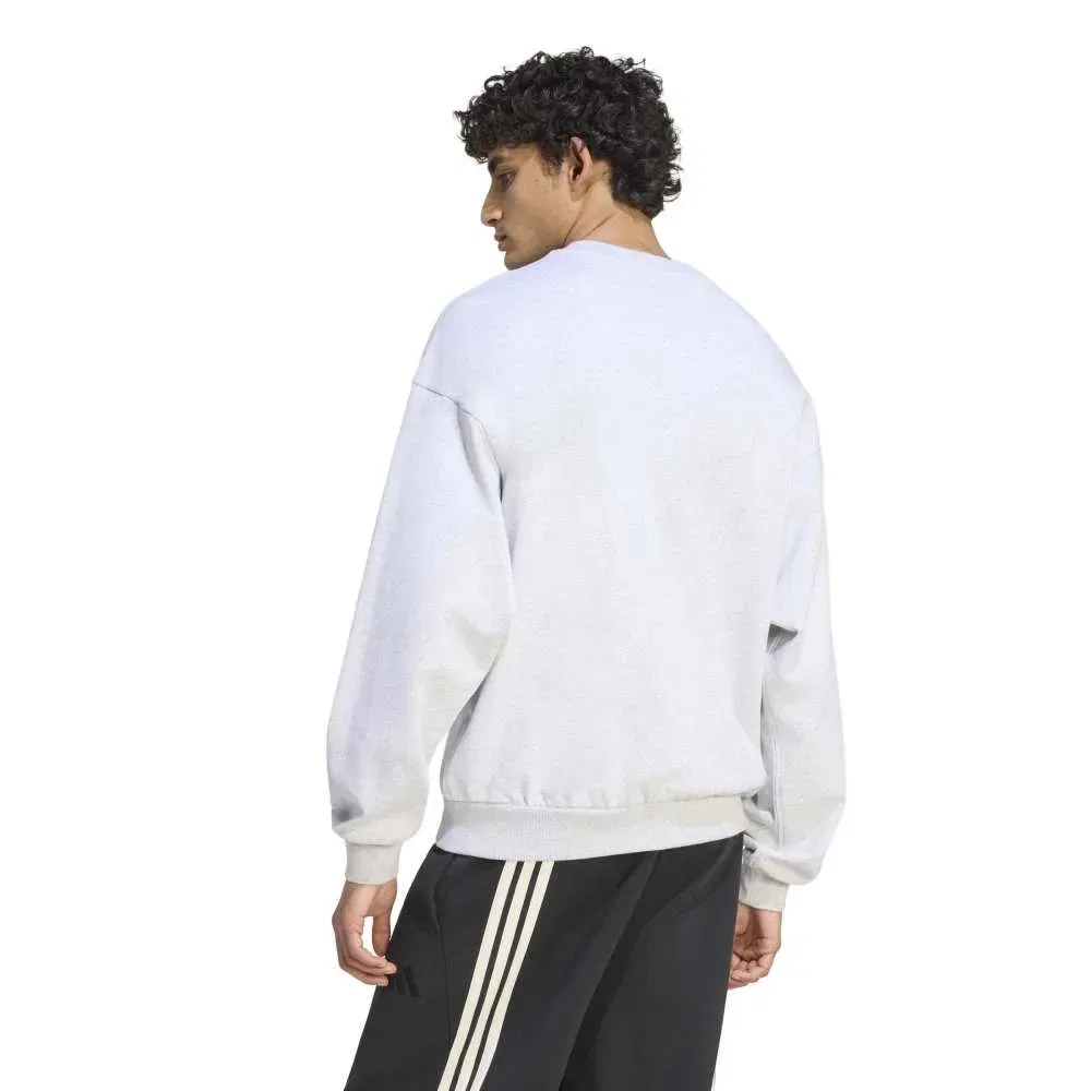 Мужской свитшот хлопковый Kit Small Logo Adidas, White — фото 2