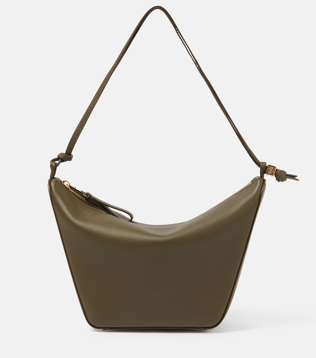 

Кожаная сумка через плечо hammock mini Loewe, хаки