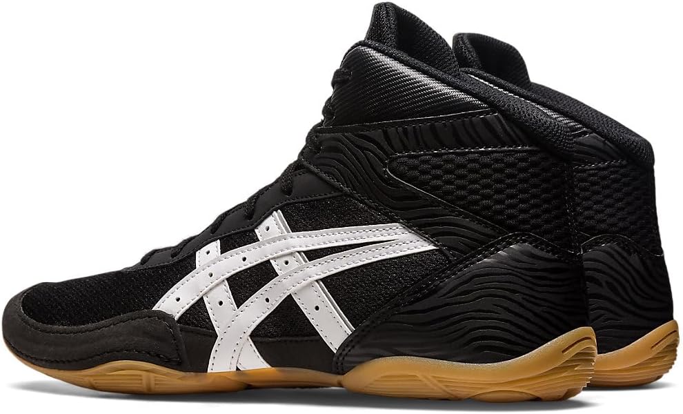 Мужские борцовские кроссовки Asics Matflex 7, белый/черный — фото 3