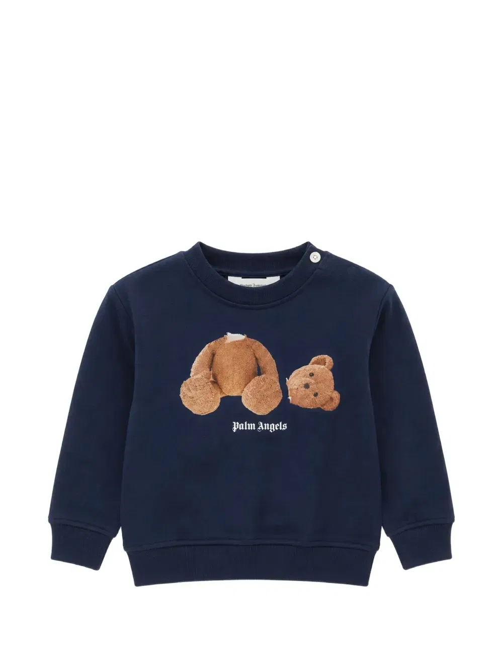 Толстовка с мишкой Palm Angels Kids, синий