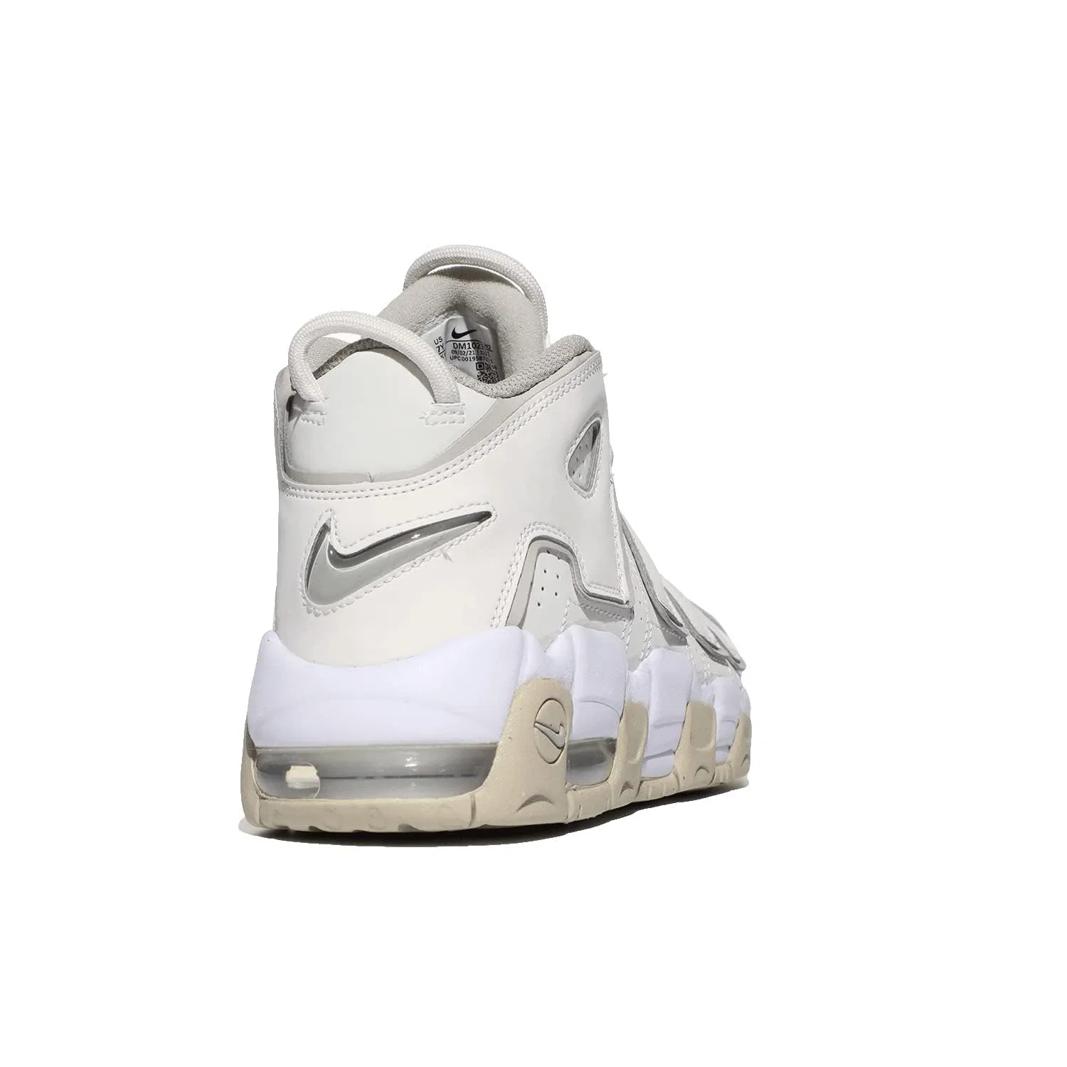 Детские кроссовки для мальчиков с принтом Uptempo NIKE, White Washed — фото 3
