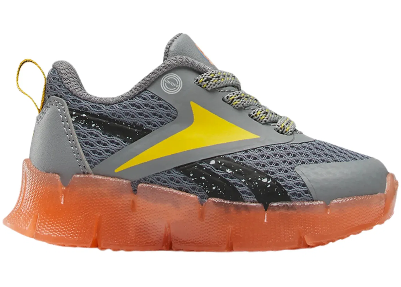 Детские кроссовки Lifestyle Reebok Zig 'N' Glow Blippi, Grey /Orange/Yellow