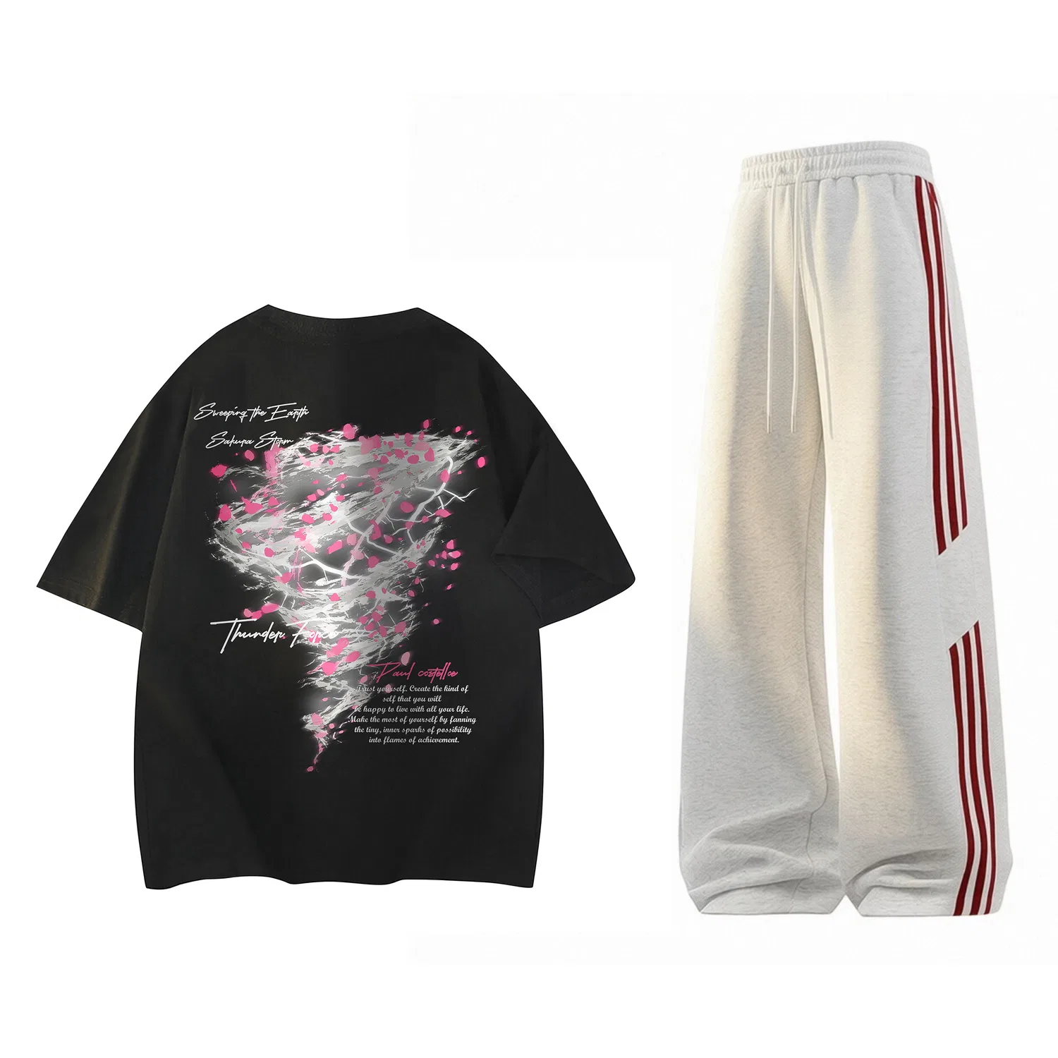 Детский комплект из футболки и брюк с принтом Casual Sportswear Paul Costelloe