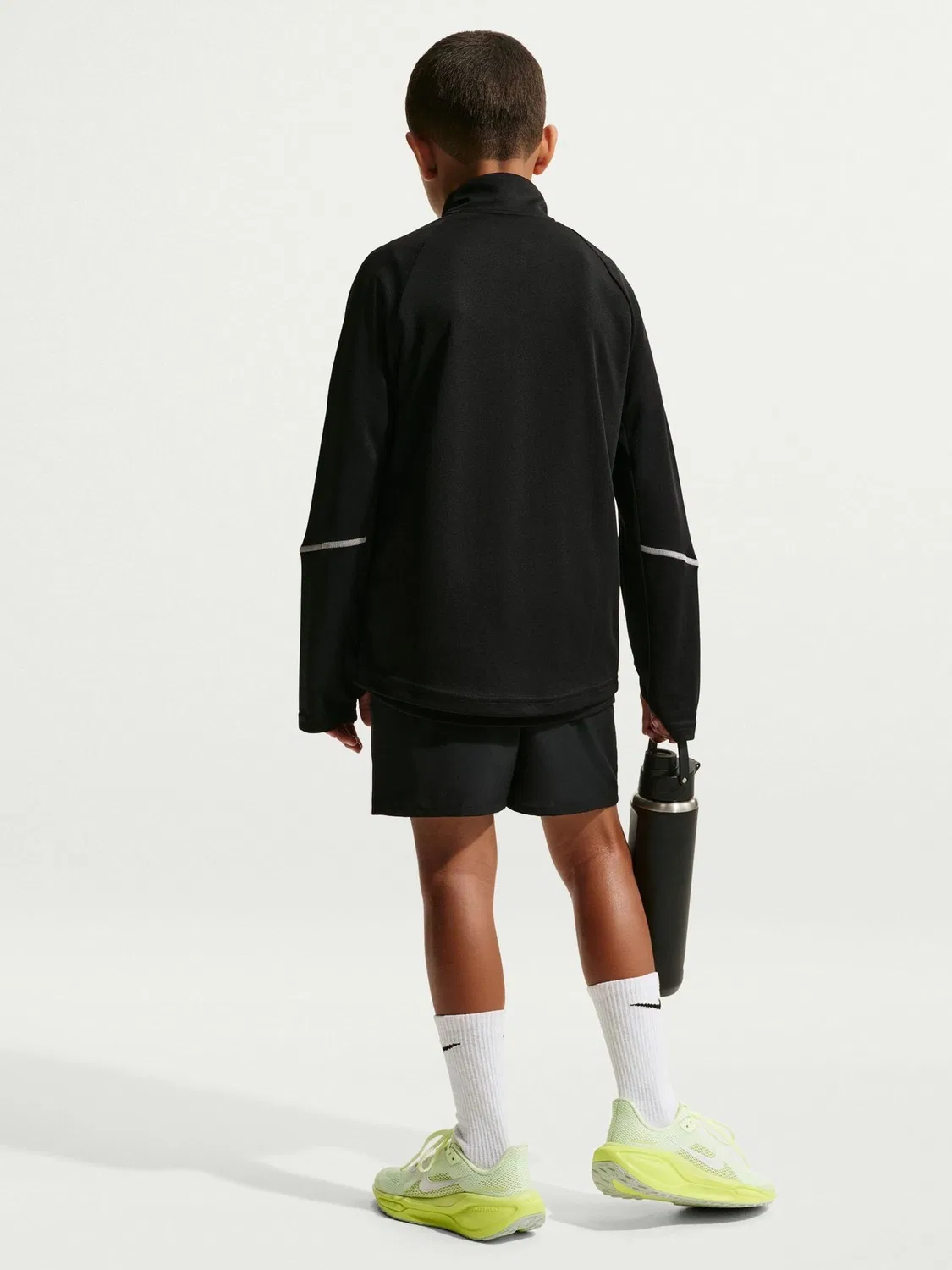 Футболка с длинным рукавом Nike Miler Dri-FIT, черный — фото 2