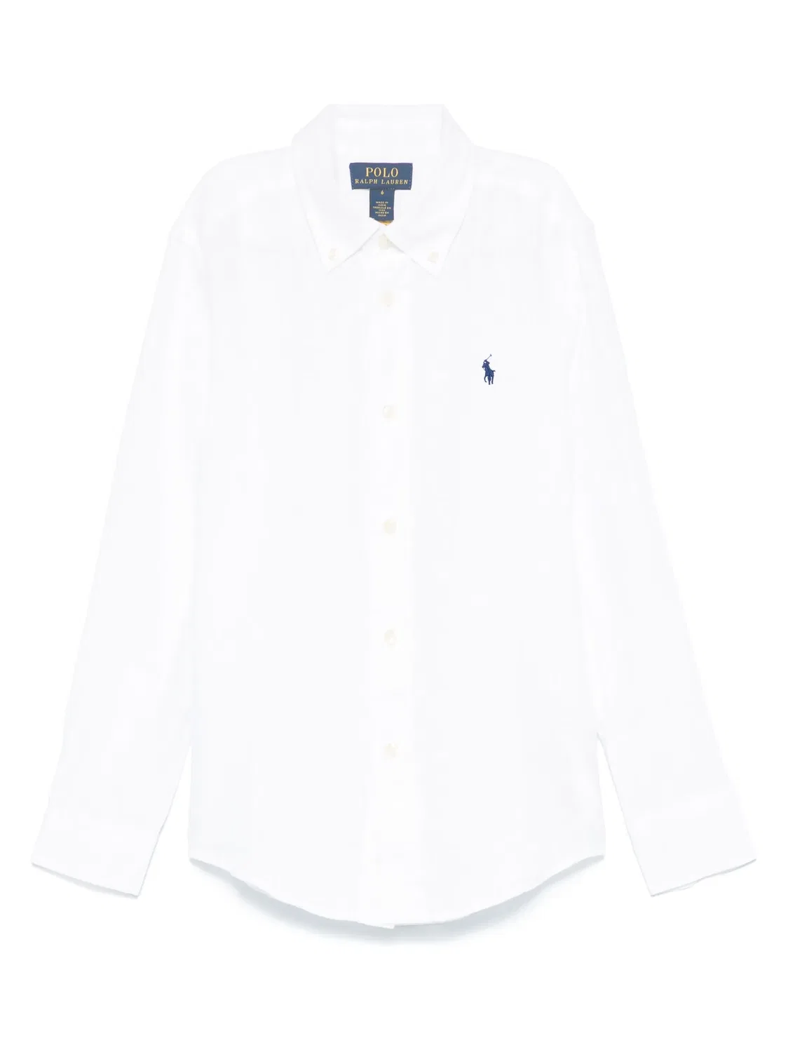 Льняная рубашка Polo Ralph Lauren, белый