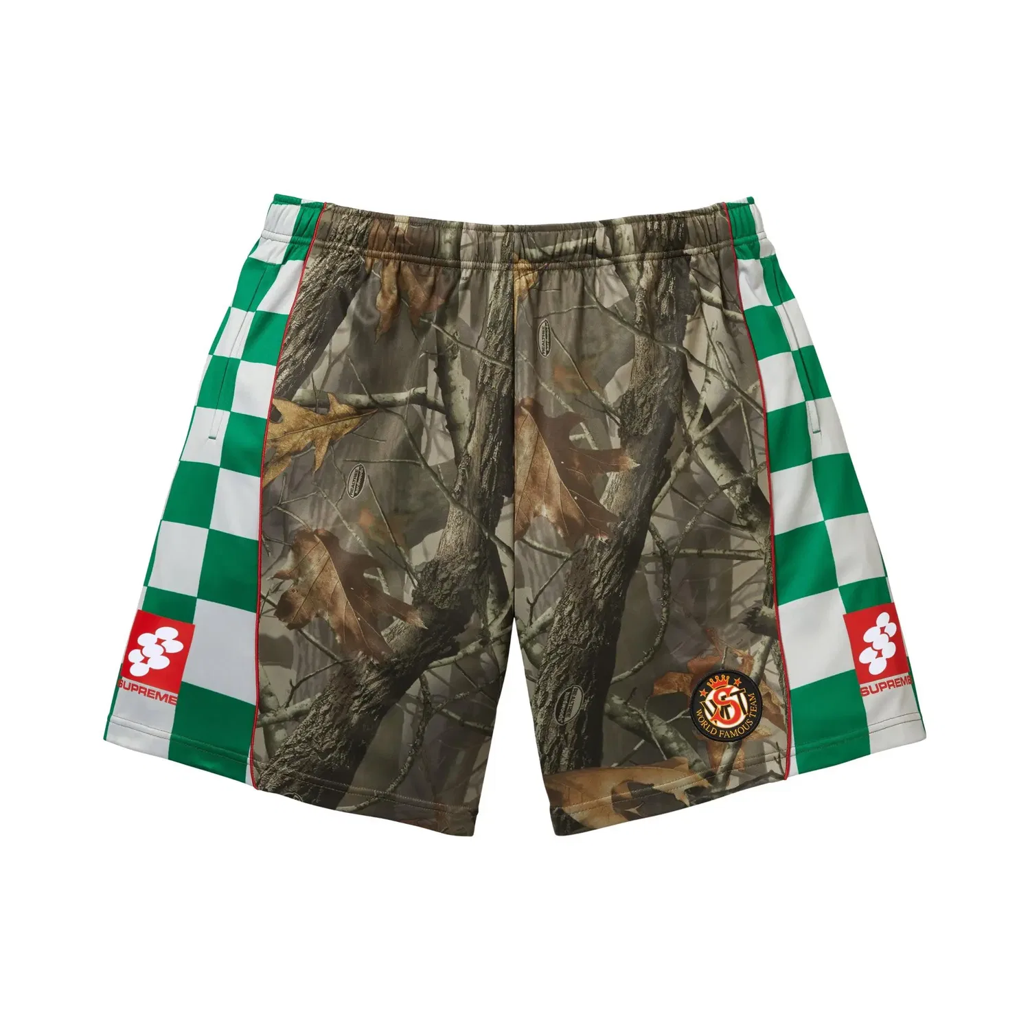 Шорты Supreme Checkerboard Short, зеленый