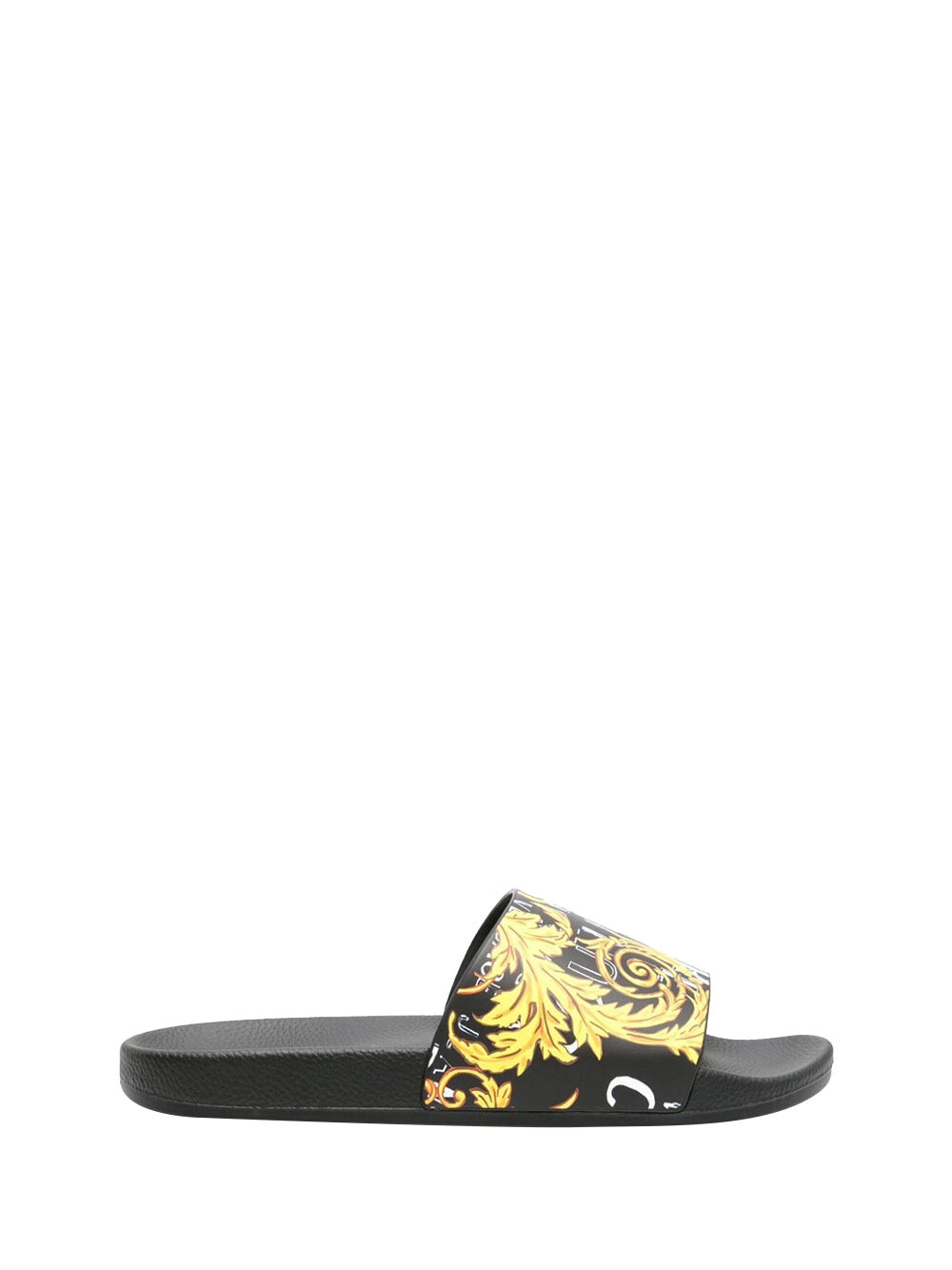 

Мужские тапочки черные/золотые Versace Jeans
