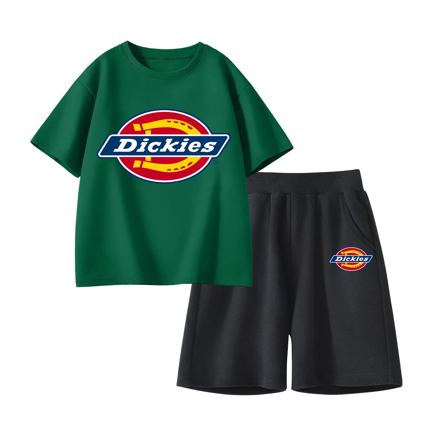 Детский спортивный комплект с принтом Standard Logo Vintage Green+Standard Logo K Black Dickies, Standard Logo Vintage Green+Standard Logo K Black