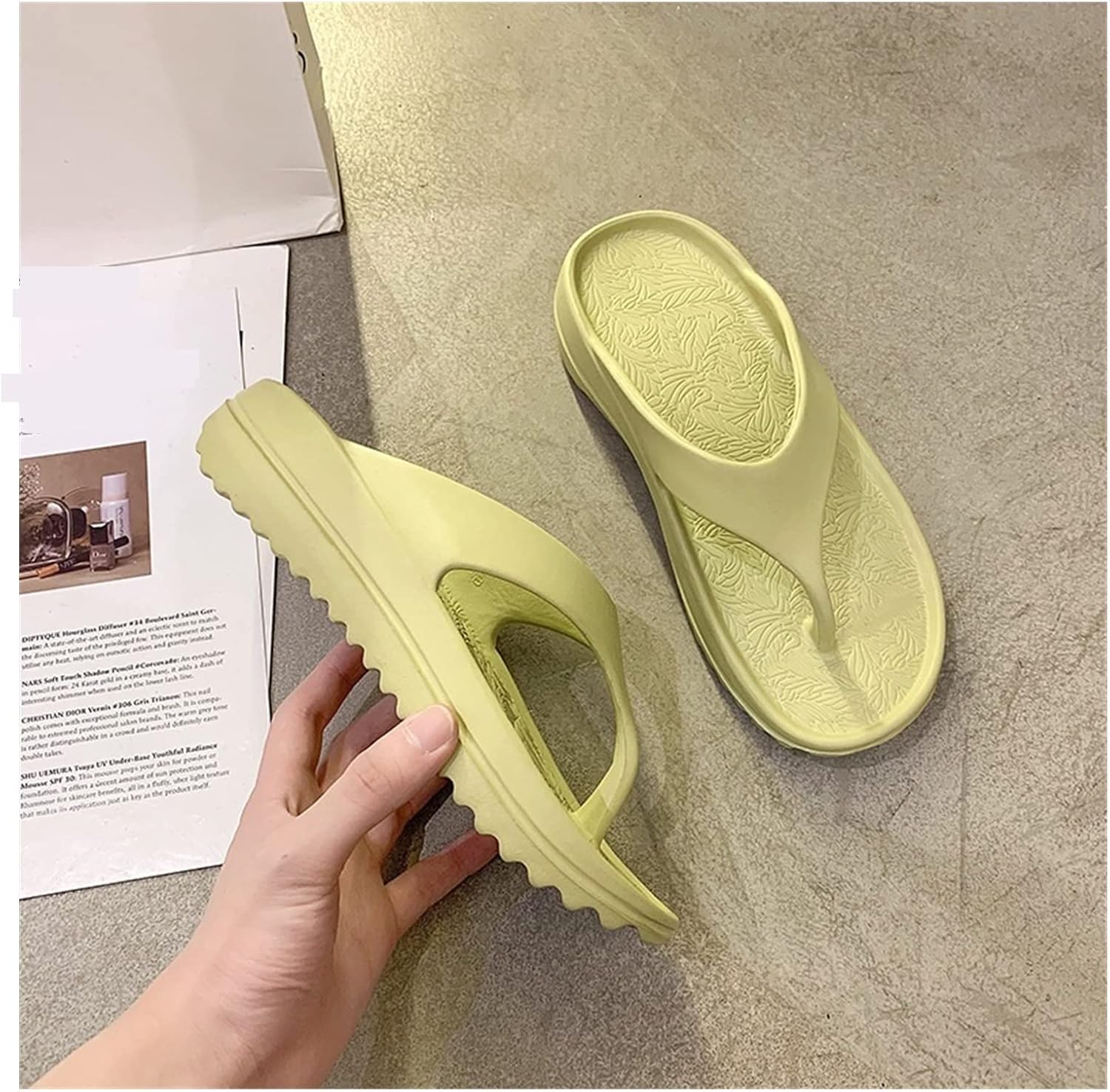 

Шлепанцы LUCBEI Shark мужские летние модные сандалии с толстой подошвой, белый