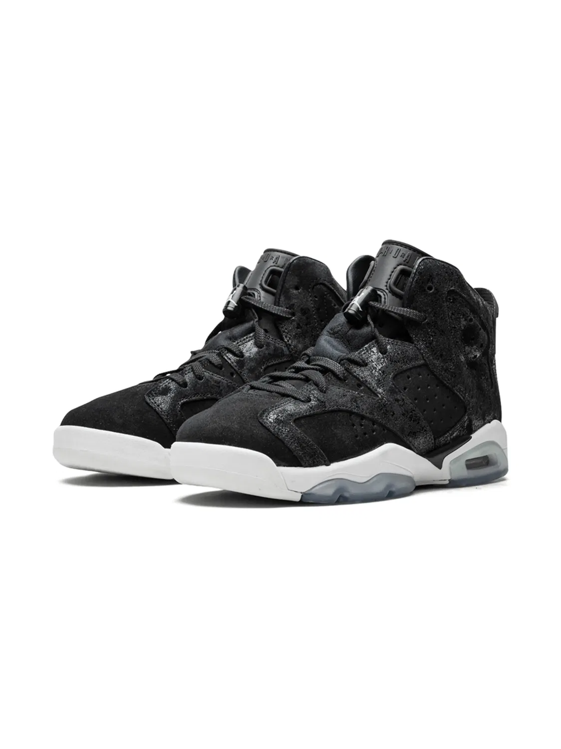 Кроссовки Air Jordan 6 Retro Prem HC GG - Черная Замша — фото 2