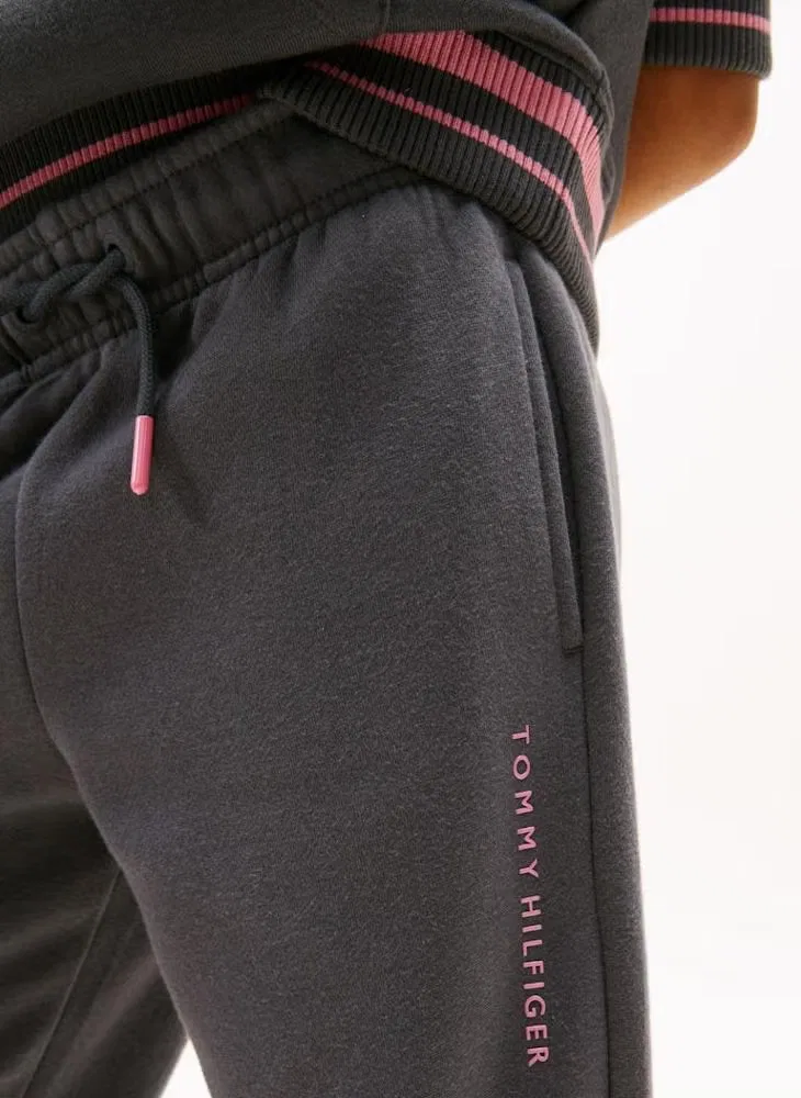 Спортивные штаны из флиса с логотипом Tommy Hilfiger, серый — фото 3