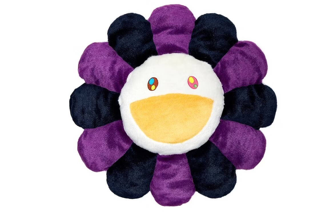 

Мягкая плюшевая фигурка Takashi Murakami Flower, 60 см, фиолетовый/черный/белый