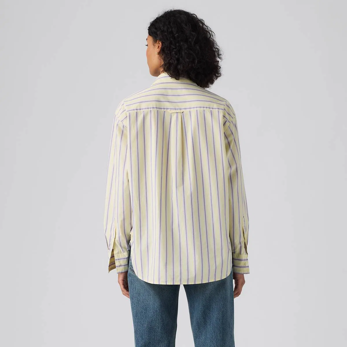 Рубашка парня Harlie на пуговицах Levi's, Costanza Stripe French Vanilla - Multi-Color — фото 4