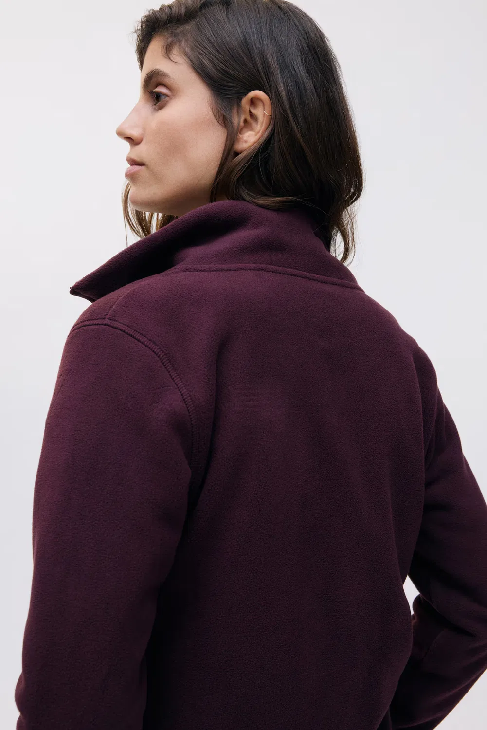 Флисовая куртка для ношения ребенка «Мама до и после» H&M, Weinrot — фото 3