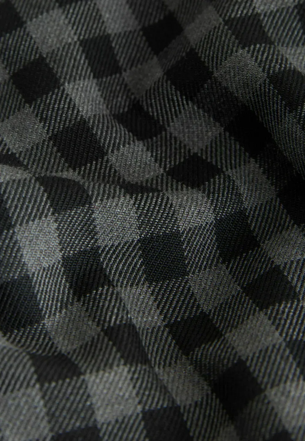 Брюки с широкими штанинами, контрастный пояс - брюки Next, Black Grey Gingham — фото 3