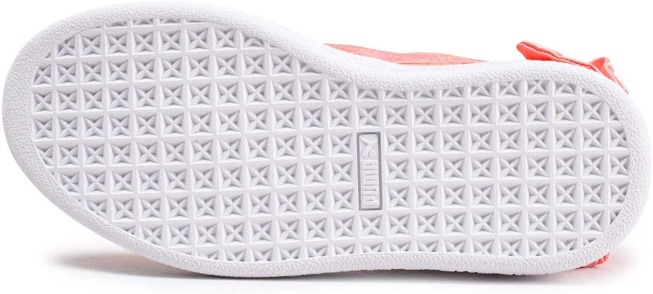 Детские кроссовки для девочек со шнуровкой PUMA, Pink — фото 2