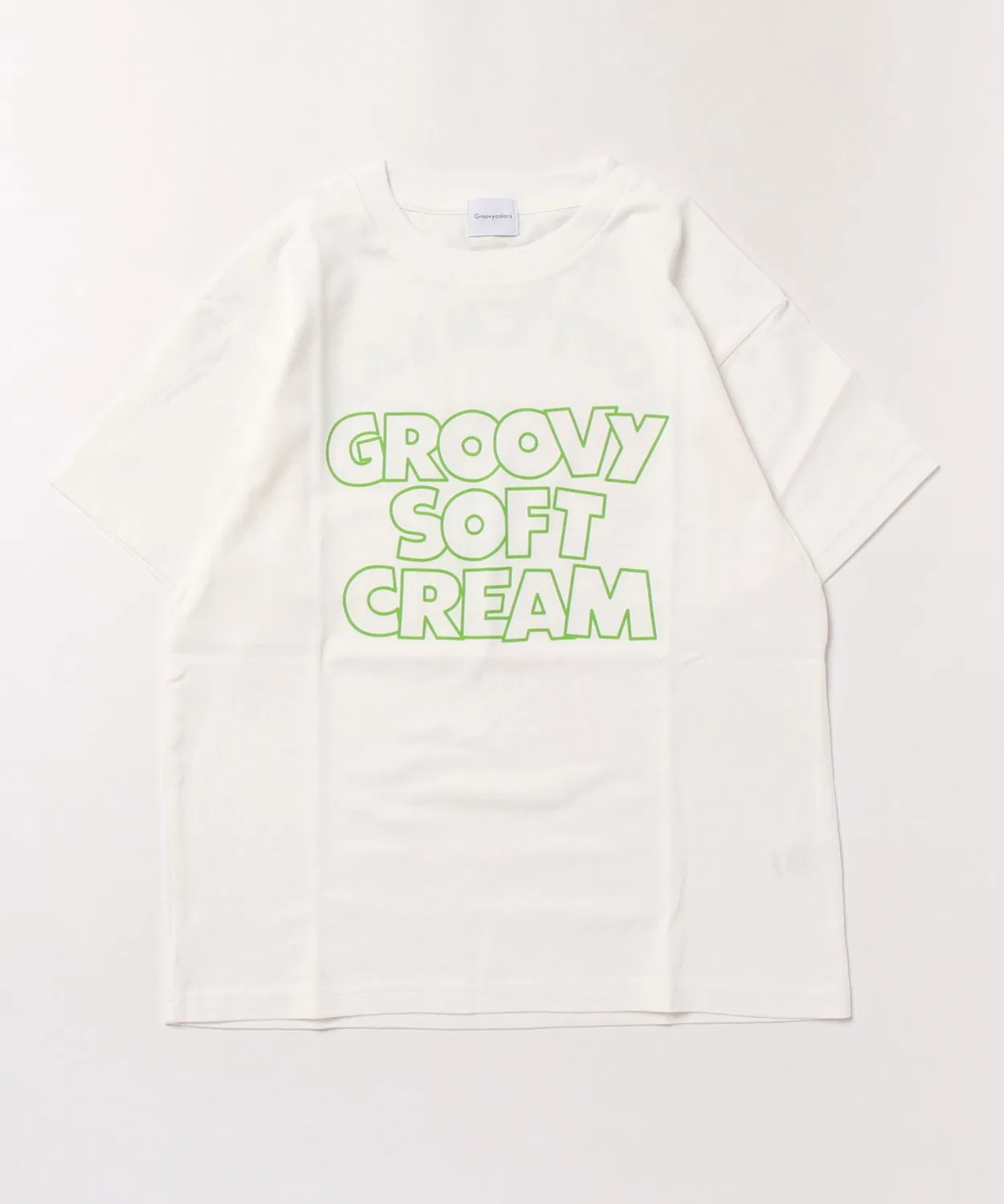 Детская футболка с коротким рукавом с принтом SOFT CREAM GROOVY COLORS, Белый — фото 2