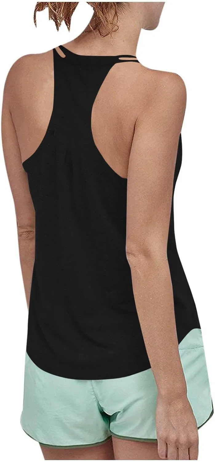 Топ для тренировок женский, быстросохнущий, Racerback, Generic, 1a-black — фото 4