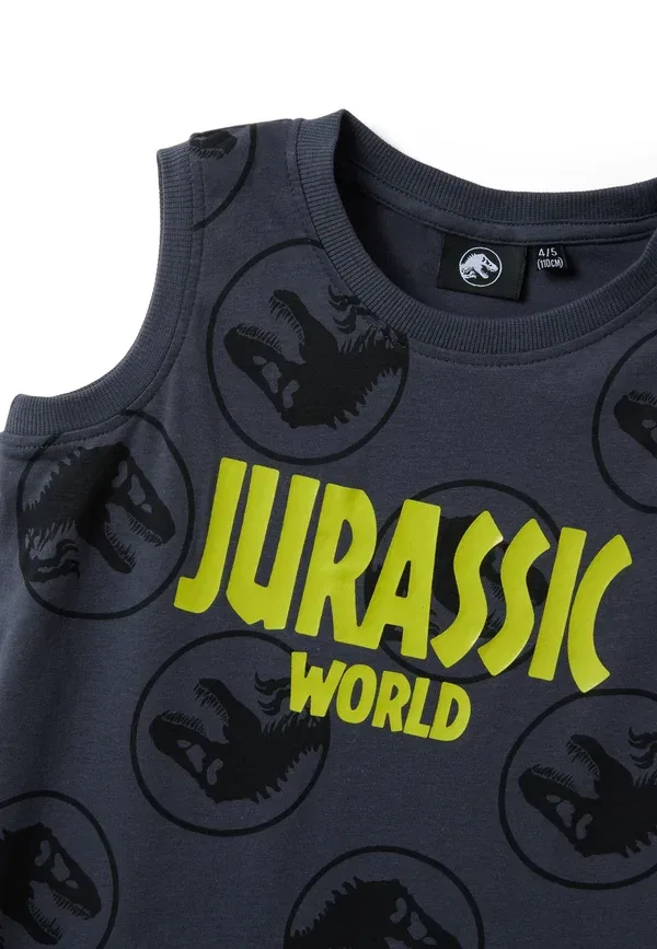 Топ с принтом Jurassic Park Ovs dark grey, темно-серый — фото 3
