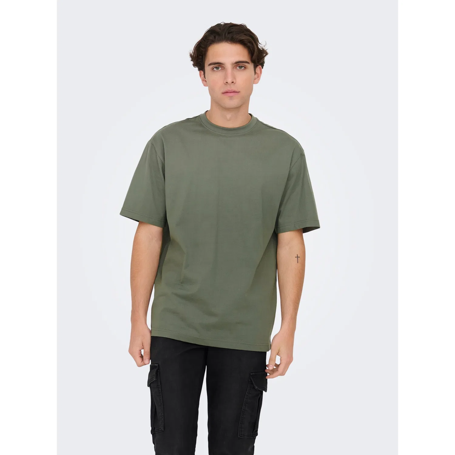 Детская футболка с круглым вырезом ONLY & SONS, Castor Gray
