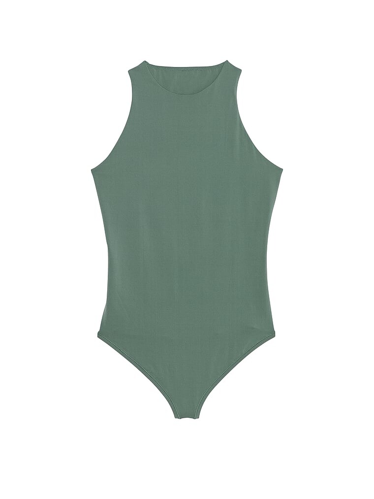 

Боди Victoria's Secret Pink Base Stretch High-neck, зеленый