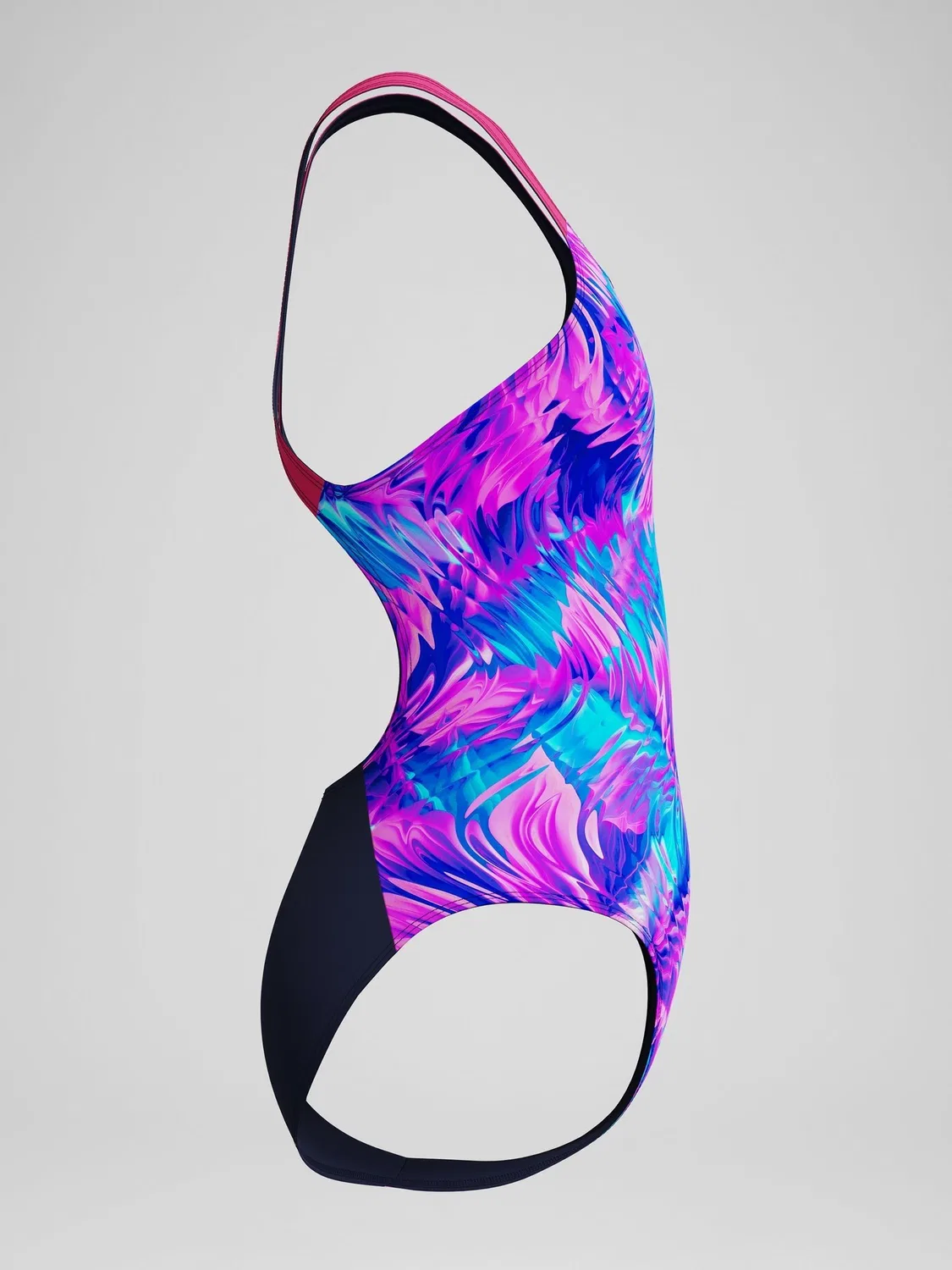 Купальник слитный Print Powerback Speedo, розовый — фото 3