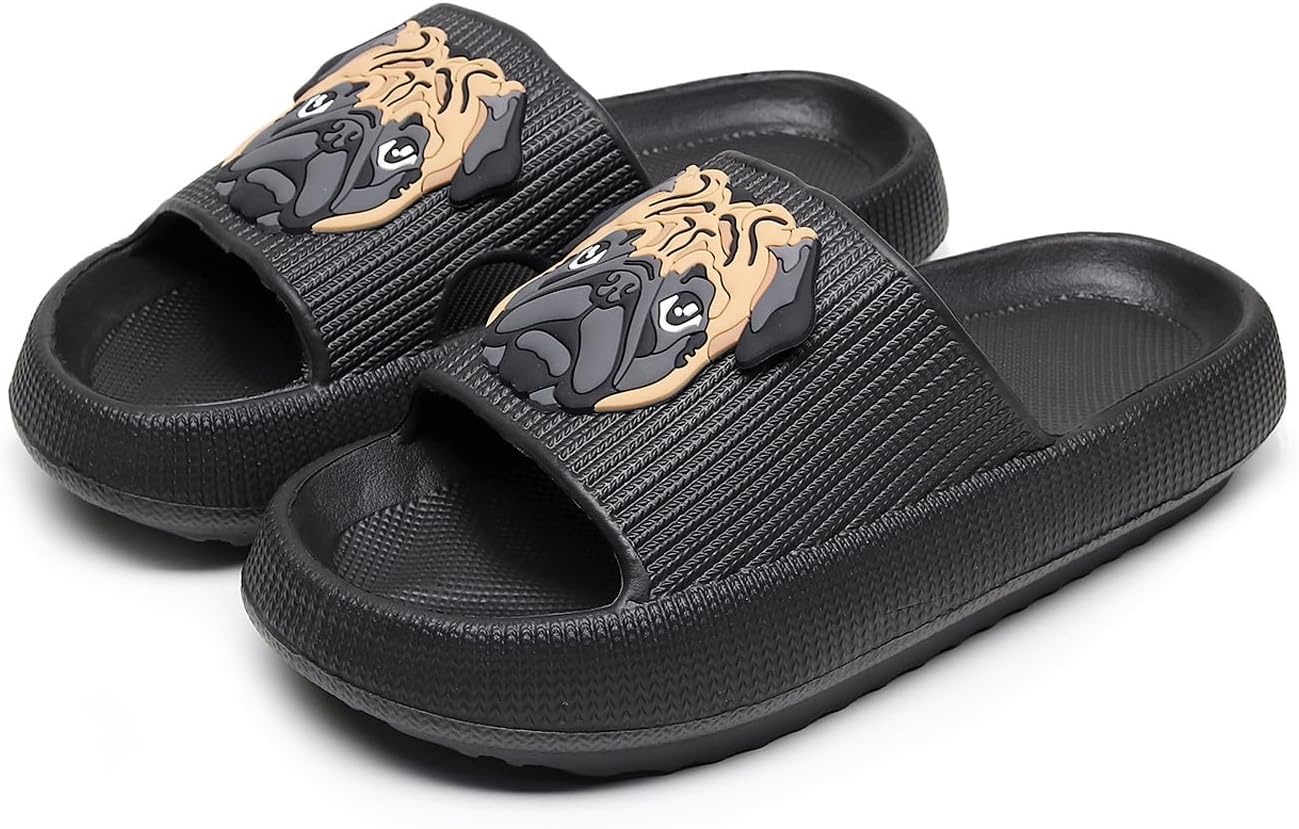 

Тапочки oukisam для женщин и мужчин, толстая подошва, ультра-удобные, как облако, летние пляжные шлепанцы, тапочки для ванной с противоскользящей подошвой, черный