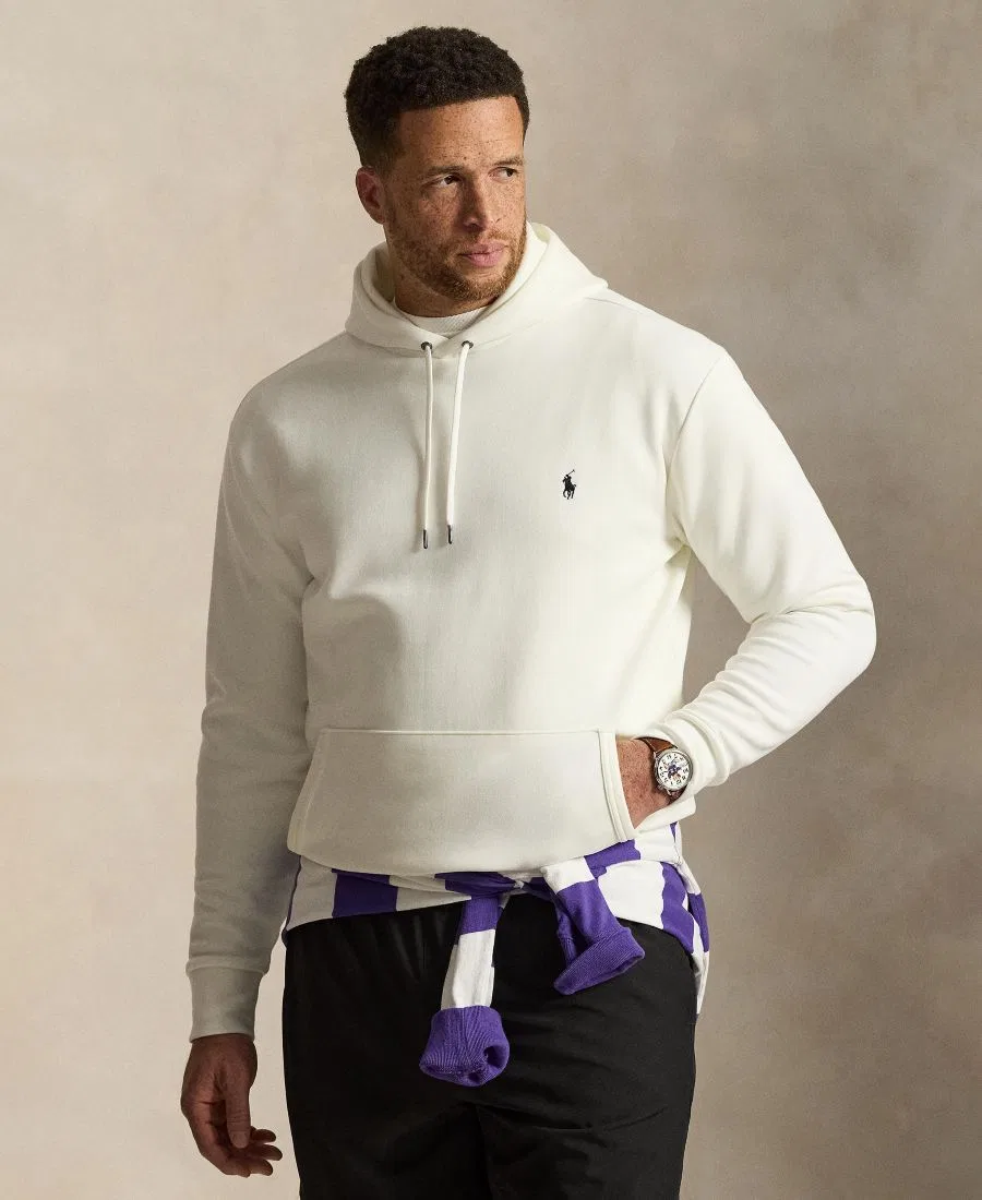 Мужской свитшот с капюшоном The Iconic Mesh Polo Ralph Lauren, Off-White
