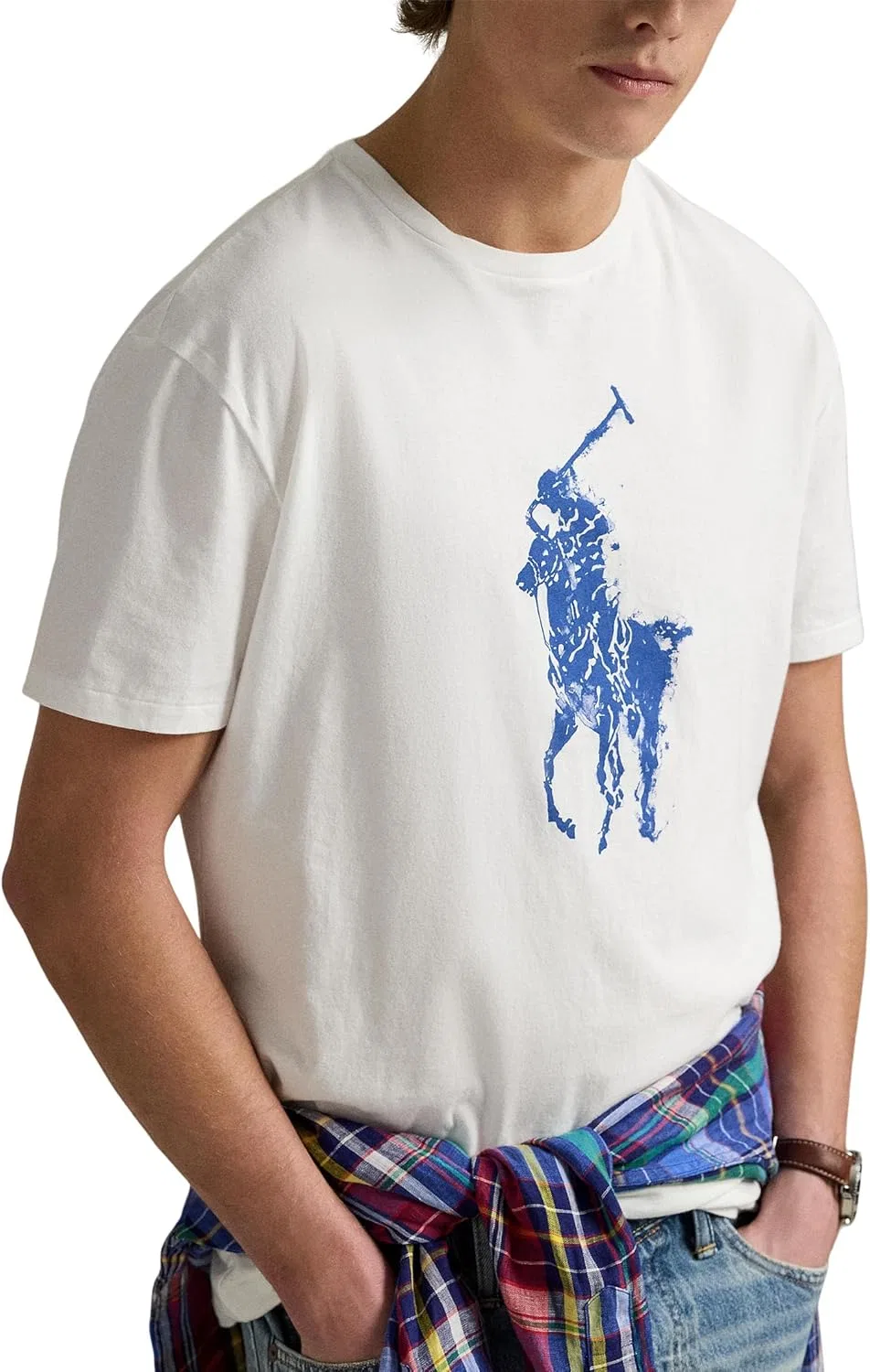 Мужская классическая футболка Big Pony Polo Ralph Lauren, Nevis 1 — фото 3