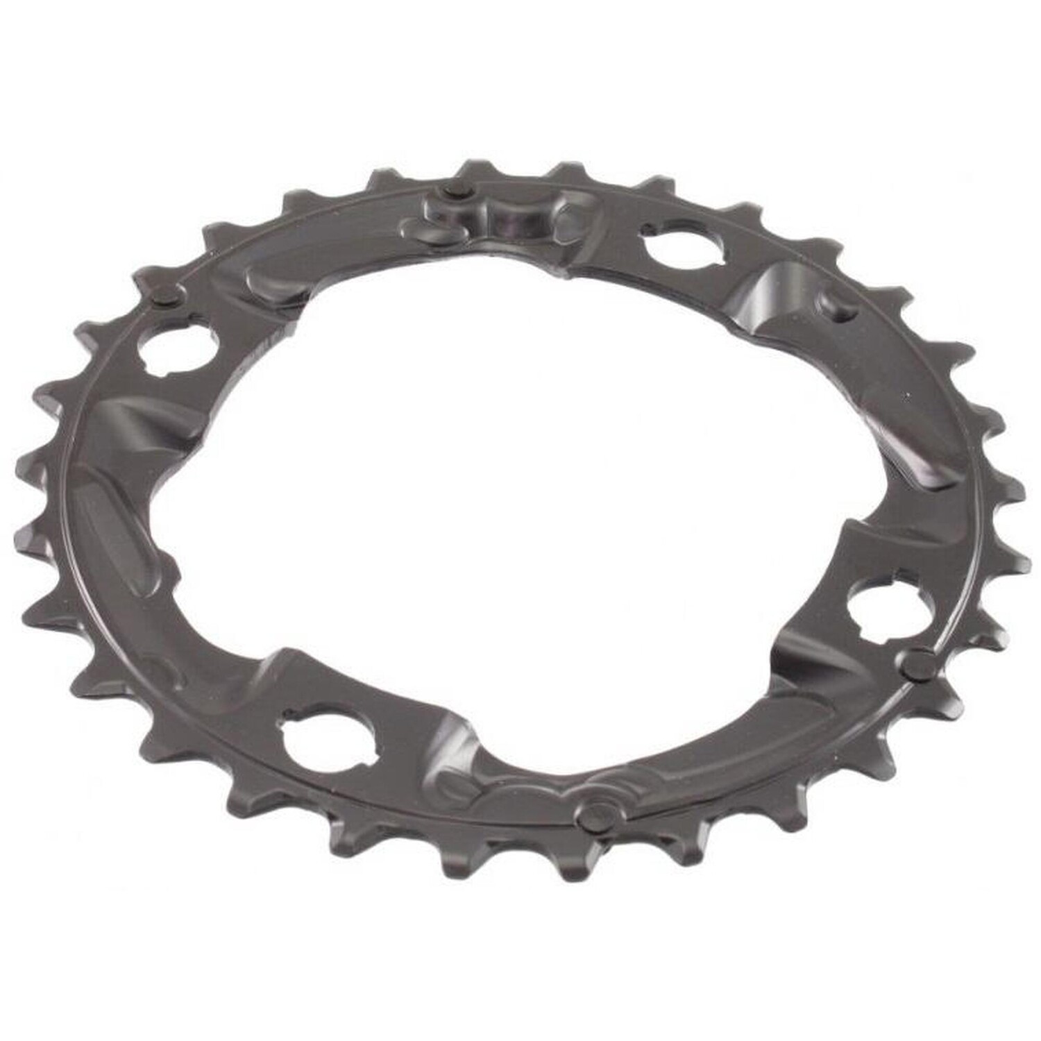 

Передняя звезда MTB тройного среднего происхождения Shimano 4BRA ALIVIO M4000 9V., серебристый / серебристый / черный