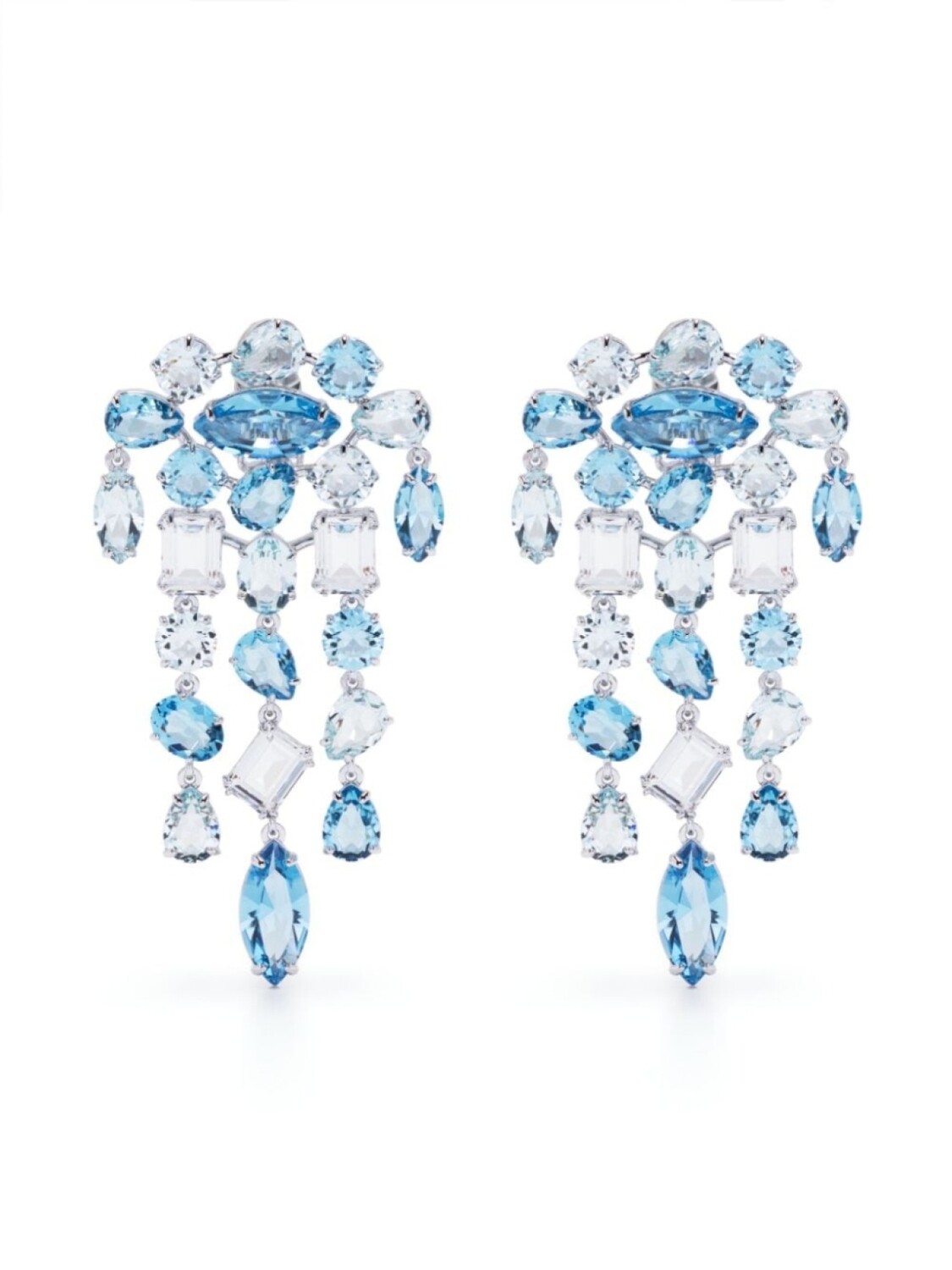 

Серьги-клипсы Gema Swarovski, синий