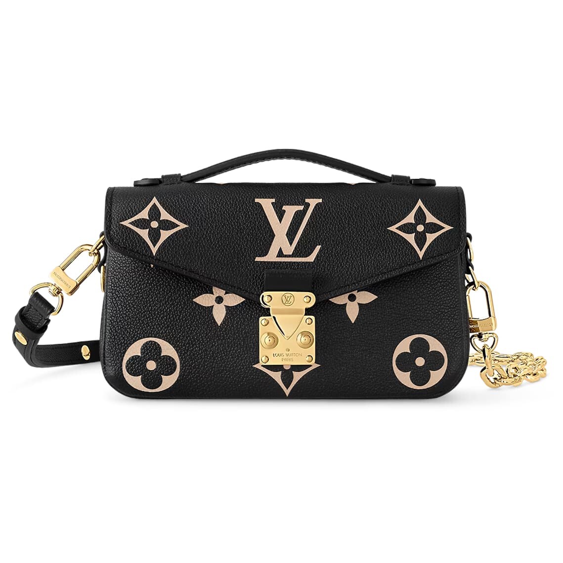 

Сумка Louis Vuitton Pochette Metis East West, черный/бежевый