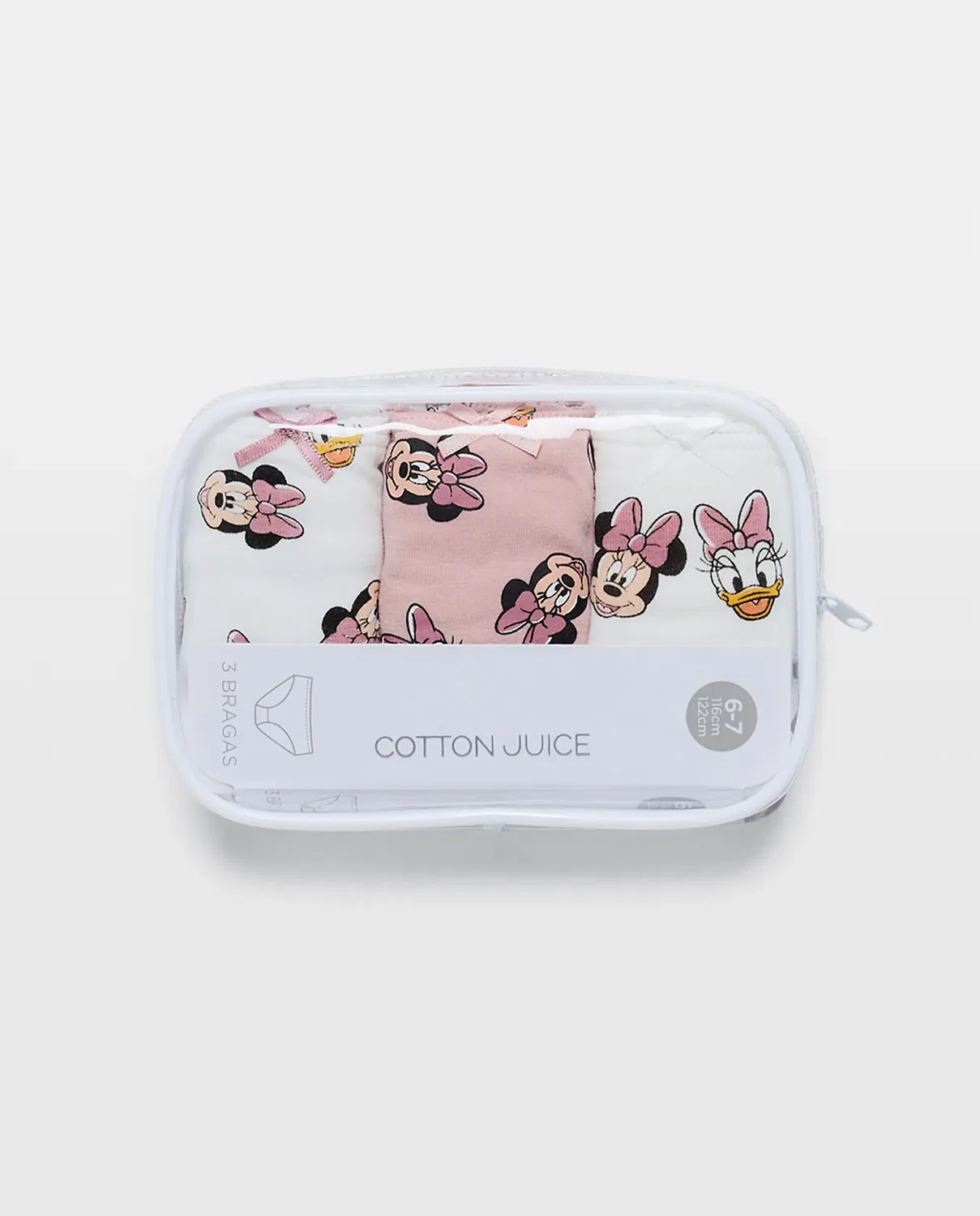 Детский комплект трусов для девочек с принтом Minnie Cotton Juice, Multicolor — фото 4
