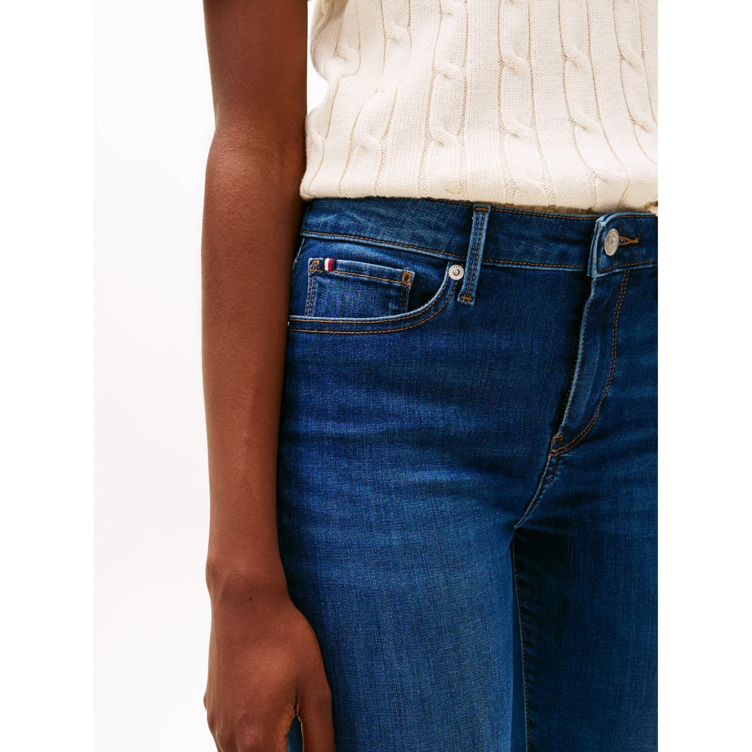 Женские облегающие джинсы скинни COMO Skinny RW ACE Tommy Hilfiger, Blue — фото 2