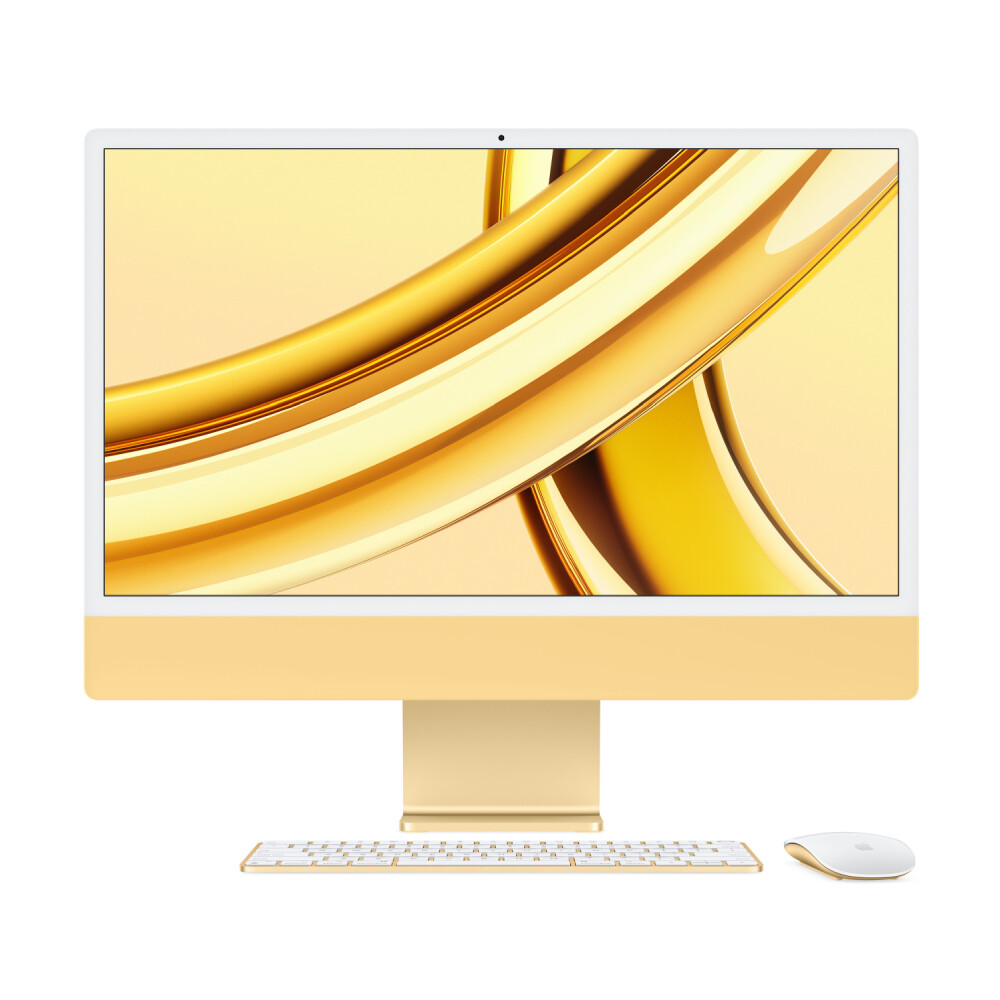 

Моноблок Apple iMac 24'' М3 (2023), 8 CPU/10 GPU, 8ГБ/512 ГБ, Gigabit Ethernet, Yellow, английская клавиатура