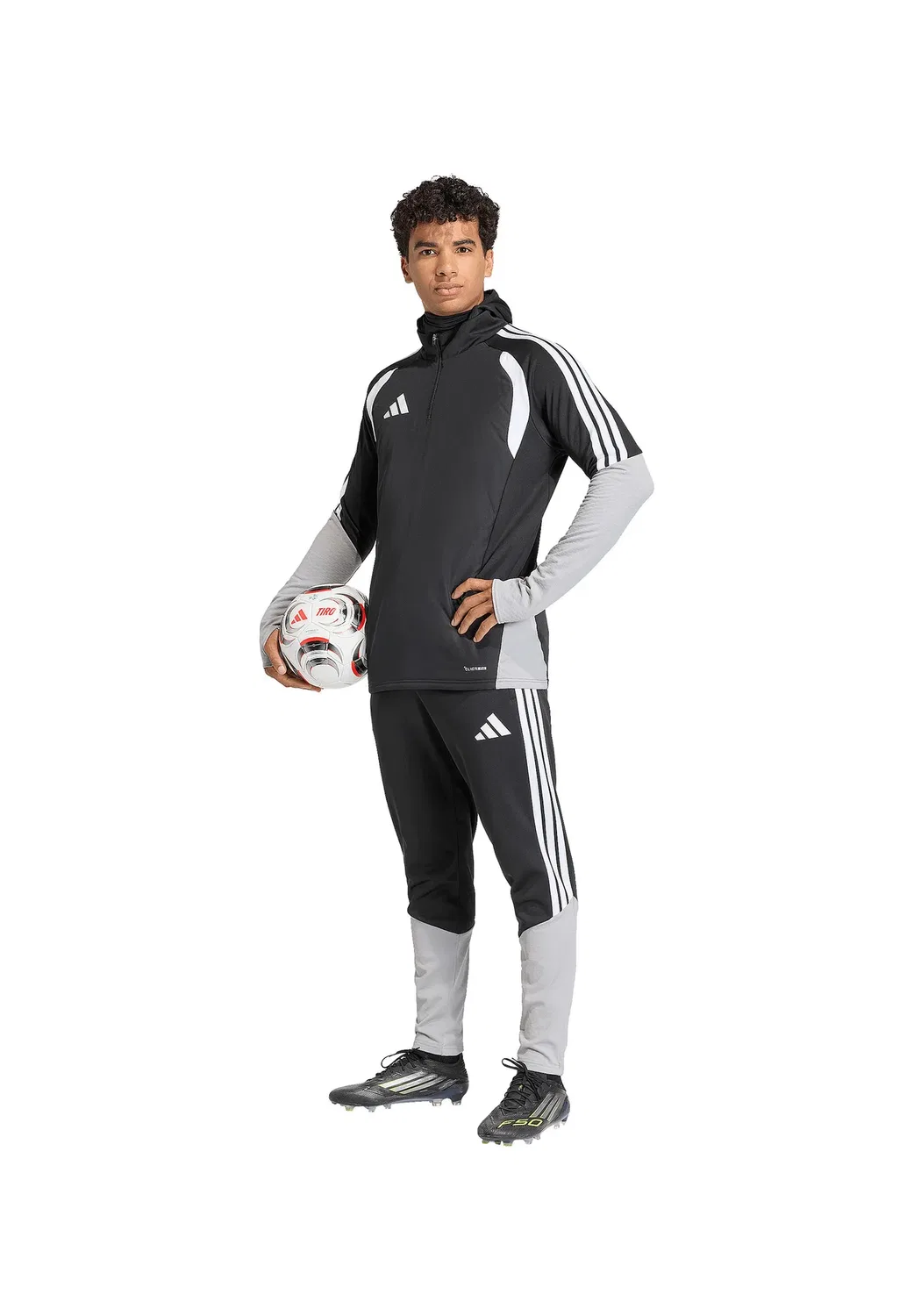 Толстовка Adidas Performance, Schwarzgrau — фото 4