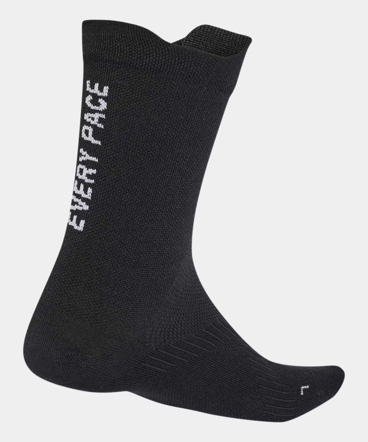 Мужские/Женские носки-крю с принтом, модель Running Message Adidas, Black — фото 2
