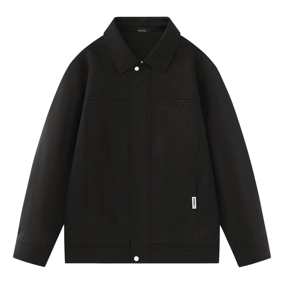 Детский пилот с отложным воротником MINISO, Black