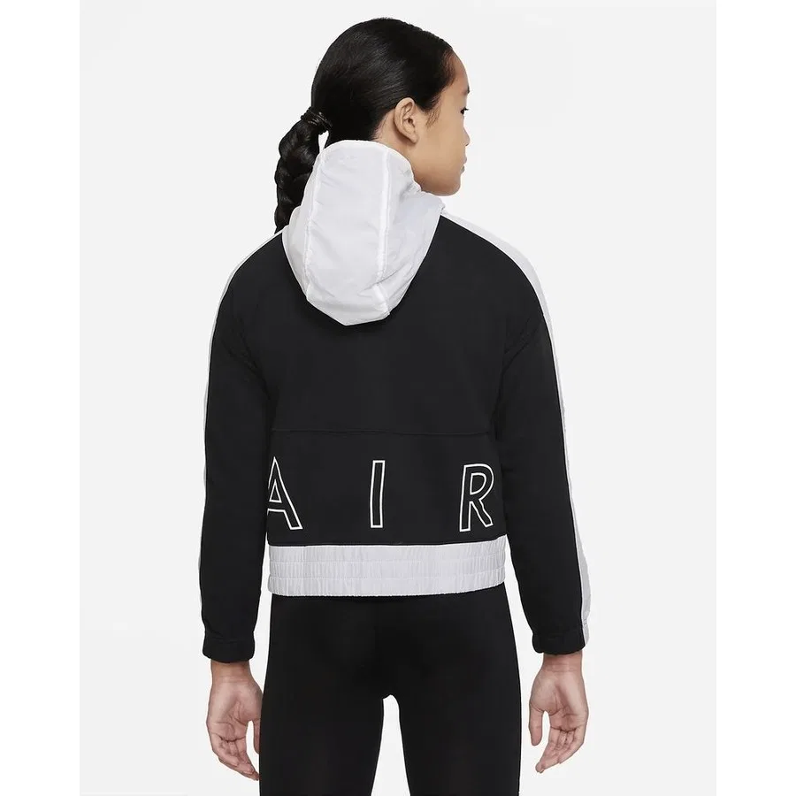 Детская худи с капюшоном на молнии Nike Full-Zip Hoodie, Черный — фото 4