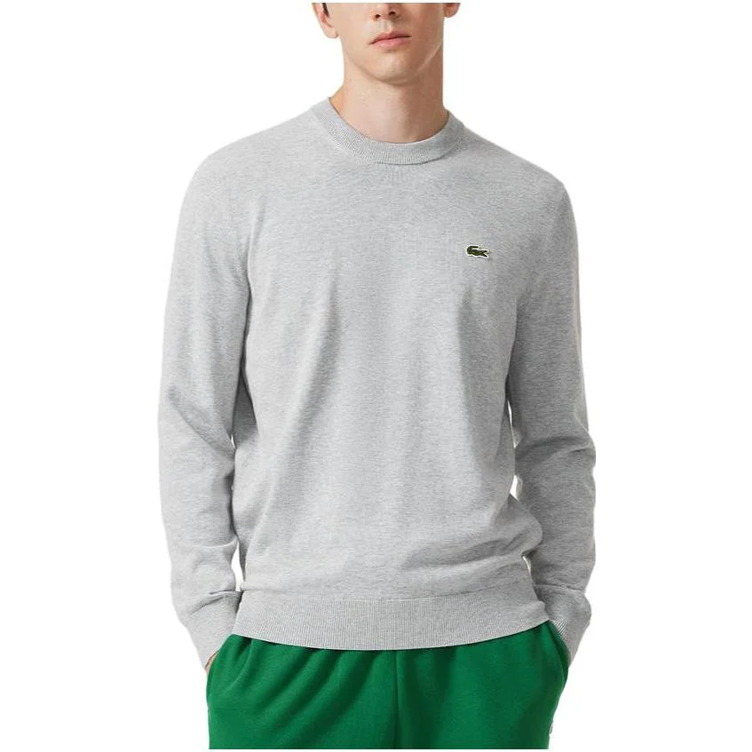 LACOSTE Свитер мужской серебристо-светло-серый