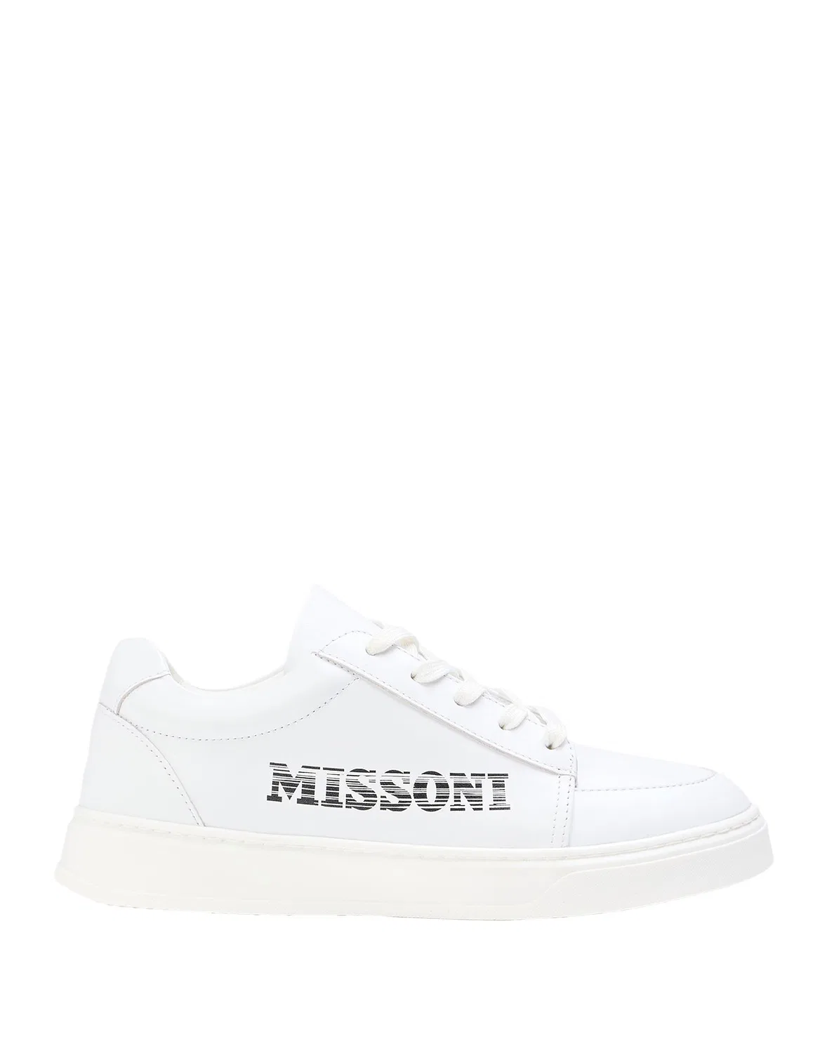 Детские кроссовки для девочек кожаные Missoni, белый